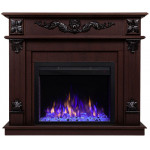  Электрокамин Philadelphia с очагом Saphir 25,5 Темный орех (RealFlame)