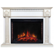 Электрокамин Imperia с очагом Epsilon 33 S IR Белый дуб