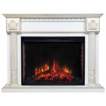 Электрокамин Imperia с очагом Epsilon 33 S IR Белый дуб