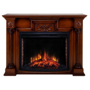 Электрокамин Лондон 33 с очагом Aquamarine 33 Античный дуб (RealFlame)