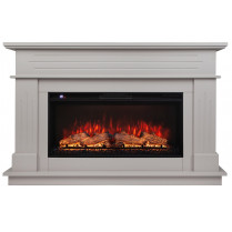Электрокамин Regent 36 с очагом Premier 36 Айс Кашемир (RealFlame)