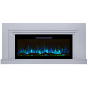 Электрокамин Stanley 42 с очагом Safita 42 Платина (RealFlame)