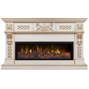 Электрокамин Corsica 42 с очагом Beverly 1000 Белый дуб (RealFlame)