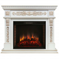 Электрокамин Estella с очагом Epsilon 26 S IR Белый дуб (RealFlame)