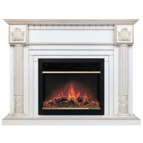 Электрокамин Imperia с очагом Moonblaze Lux Белый дуб (RealFlame)