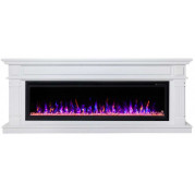 Электрокамин Islandia 60 с очагом Safita 60 Белый дуб (RealFlame)