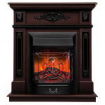 Majestic lux черный Электрокамин Lilian с очагом Fobos Lux / Majestic Lux Темный орех (RealFlame) 