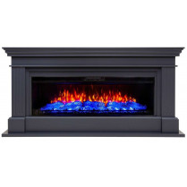 Электрокамин Ontario 52 с очагом Joker 52 Серый (RealFlame)