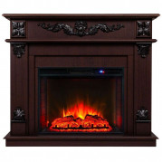 Электрокамин Philadelphia с очагом Sparta 25,5 Led Темный орех (RealFlame)