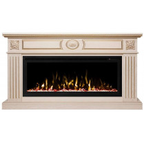 Электрокамин Siena 42 с очагом Safita 42 Белый дуб (RealFlame)