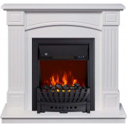 Электрокамин Boston с очагом Aspen Black Белый (RoyalFlame)