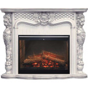 Электрокамин Castle с очагом Symphony 30 Слоновая кость (Royal Flame)