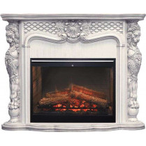 Электрокамин Castle с очагом Symphony 30 Слоновая кость (Royal Flame)