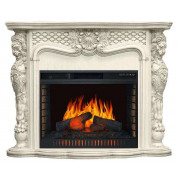 Электрокамин Castle с очагом Vision 30 EF LED FX Слоновая кость (Royal Flame)
