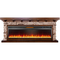 Электрокамин Chalet с очагом Vision 60 LED Темный дуб (Royal Flame)