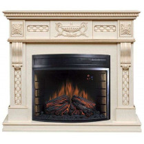 Электрокамин Corsica с очагом Dioramic 28 Led FX Слоновая кость (Royal Flame)