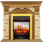 Fobos золото Электрокамин Dublin сланец с очагом Fobos FX M / Majestic FX M Дуб (RoyalFlame)