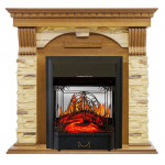 Majestic черный Электрокамин Dublin сланец с очагом Fobos FX M / Majestic FX M Дуб (RoyalFlame)