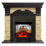 Majestic черный Электрокамин Dublin сланец с очагом Fobos FX M / Majestic FX M Венге (RoyalFlame)