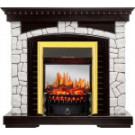 Fobos золото Электрокамин Glasgow с очагом Fobos FX M / Majestic FX M Венге (RoyalFlame)