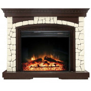 Электрокамин Glasgow с очагом Jupiter FX Темный дуб (Royal Flame)