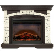 Электрокамин Glasgow с очагом Symphony 26 Темный дуб (Royal Flame)