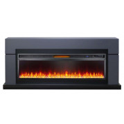 Электрокамин Lindos 60 с очагом Vision 60 LED Серый (Royal Flame)