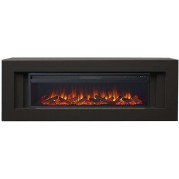 Электрокамин Line с очагом Vision 60 LOG LED Черный (Royal Flame)