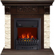 Электрокамин Luxemburg с очагом Aspen Black Темный дуб (RoyalFlame)