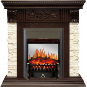 Электрокамин Luxemburg с очагом Fobos FX M / Majestic FX M Темный дуб (RoyalFlame)