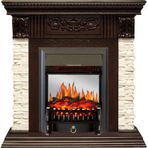 Электрокамин Luxemburg с очагом Fobos FX M / Majestic FX M Темный дуб (RoyalFlame)
