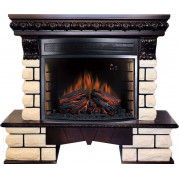 Электрокамин Pierre Luxe Lord с очагом Dioramic 28 LED FX Темный дуб (Royal Flame)