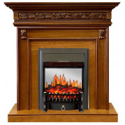 Электрокамин Valletta с очагом Fobos FX M / Majestic FX M Орех (RoyalFlame)