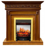 Fobos золото Электрокамин Valletta с очагом Fobos FX M / Majestic FX M Орех (RoyalFlame)