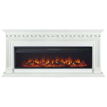 Электрокамин Valletta с очагом Vision 60 LOG LED Белый (Royal Flame)