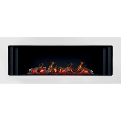 Электрокамин Line с очагом Design L1000RF 3D Белый (Royal Flame)