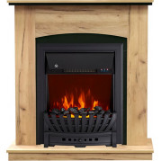 Электрокамин Barcelona с очагом Aspen Black дуб золотой