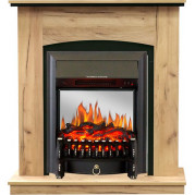 Электрокамин Barcelona с очагом Fobos FX M / Majestic FX M Дуб золотой