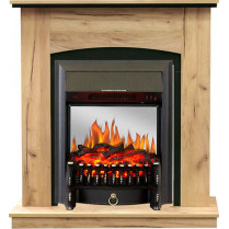 Электрокамин Barcelona с очагом Fobos FX M / Majestic FX M Дуб золотой