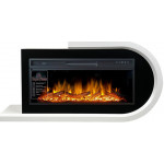 Basel R Электрокамин Basel L/R с очагом Vision 60 Led Log Белый (Royal Flame)