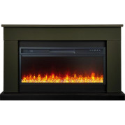 Электрокамин Bergen 42 с очагом Vision 42 Led Олива