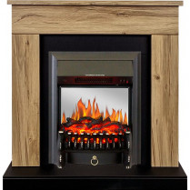Электрокамин Bergen с очагом Fobos FX M / Majestic FX M Дуб галифакс