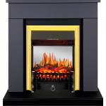 Fobos золото Электрокамин Bergen с очагом Fobos FX M / Majestic FX M Графит (RoyalFlame)