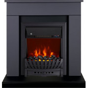 Электрокамин Bergen с очагом Aspen Black Графит