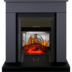 Majestic черный Электрокамин Bergen с очагом Fobos FX M / Majestic FX M Графит (RoyalFlame)