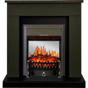 Электрокамин Bergen с очагом Fobos FX M / Majestic FX M Олива