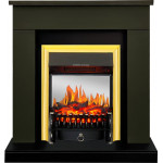 Fobos золото Электрокамин Bergen с очагом Fobos FX M / Majestic FX M Олива (RoyalFlame)