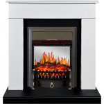 Fobos черный Электрокамин Bergen с очагом Fobos FX M / Majestic FX M Белый (RoyalFlame)