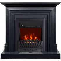 Электрокамин Bradford с очагом Aspen Black / Brass Графит (RoyalFlame)