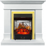 Majestic золото Электрокамин California с очагом Fobos FX M / Majestic FX M Белый (RoyalFlame)